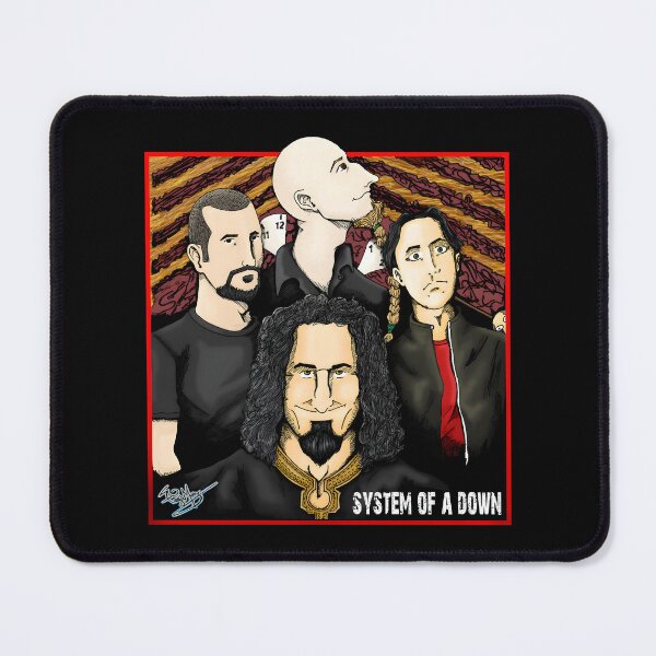 Item preview, Retro Grunge Rock Band---<System of A Down>---Silhouette Tribute Art designed and sold by delonahuty.