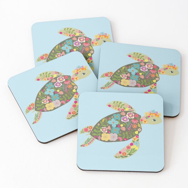 Item preview, Flower Sea Turtle designed and sold by IdinDesignShop.