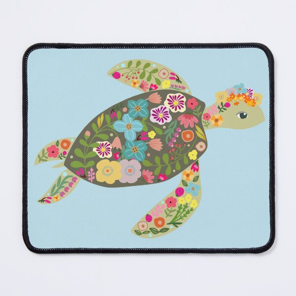 Item preview, Flower Sea Turtle designed and sold by IdinDesignShop.