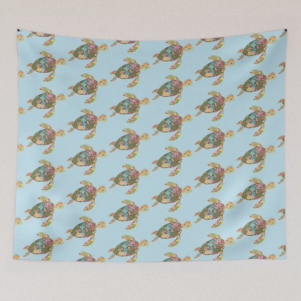 Item preview, Flower Sea Turtle designed and sold by IdinDesignShop.