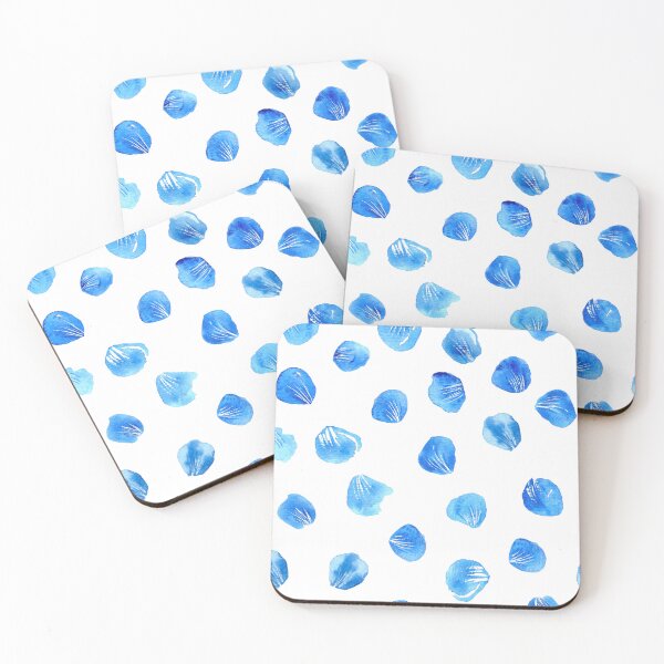 Item preview, Blue Watercolor Forget-Me-Nots Petals Pattern  designed and sold by EmeraldeaArt.