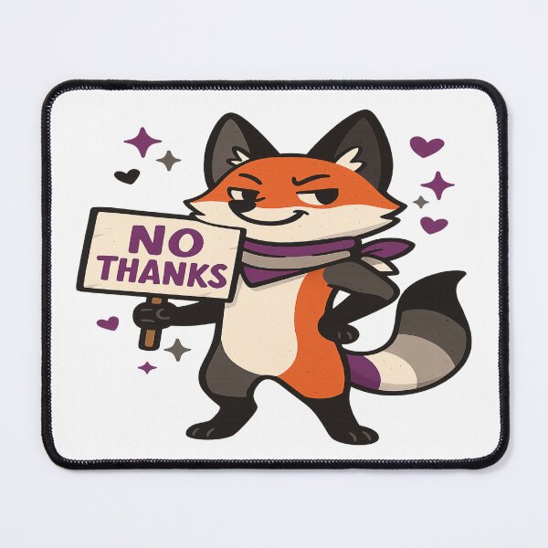 Item preview, No Thanks, I'm Ace – Foxy Pride Edition designed and sold by Rajasekar.