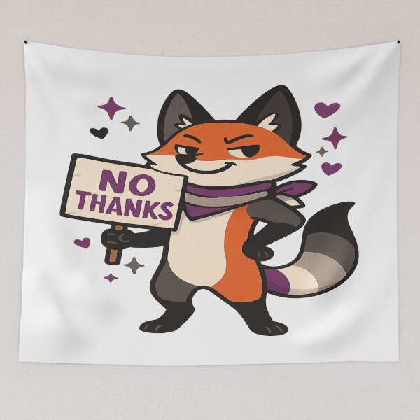 Item preview, No Thanks, I'm Ace – Foxy Pride Edition designed and sold by Rajasekar.