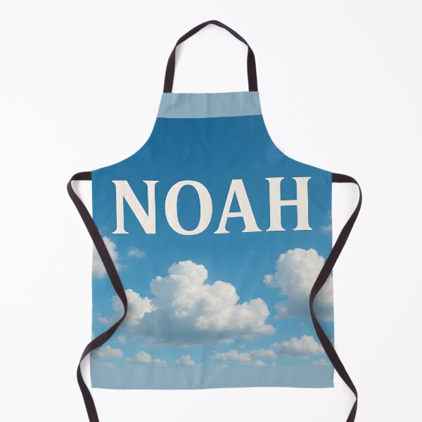 Item preview, Noah in the Clouds – Ultra Realistic Sky Name Art with Blue Sky and Cumulus Clouds designed and sold by VoidBloom Studio.