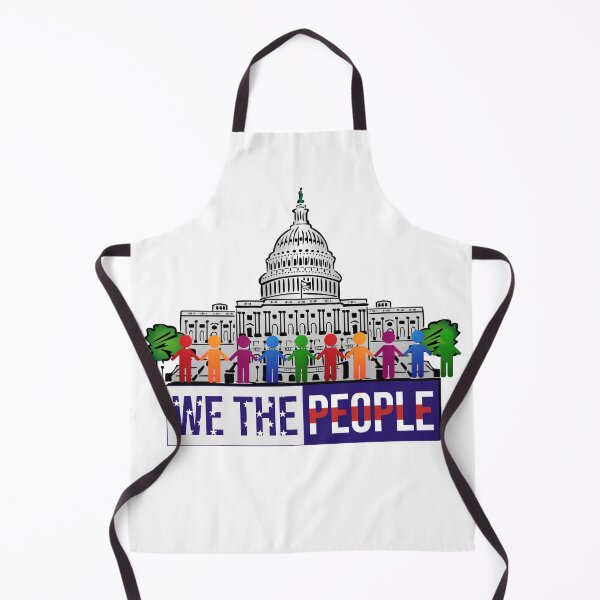 Item preview, We the People Typography – USA Flag Pattern Design with Parliament Silhouette designed and sold by ArtsyExplorer.