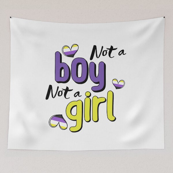 Item preview, Not a Boy, Not a Girl designed and sold by musthavewords.