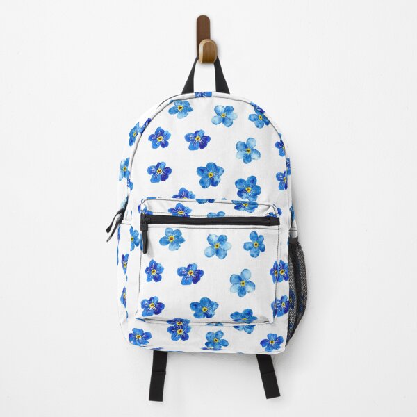 Item preview, Blue Watercolor Forget-Me-Nots Flower Pattern designed and sold by EmeraldeaArt.