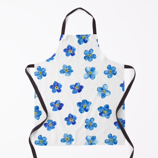 Item preview, Blue Watercolor Forget-Me-Nots Flower Pattern designed and sold by EmeraldeaArt.