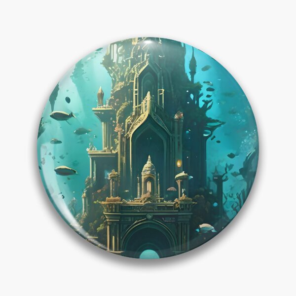 Item preview, Picturesque underwater city 2 designed and sold by SanchillShop.