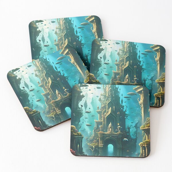 Item preview, Picturesque underwater city 2 designed and sold by SanchillShop.