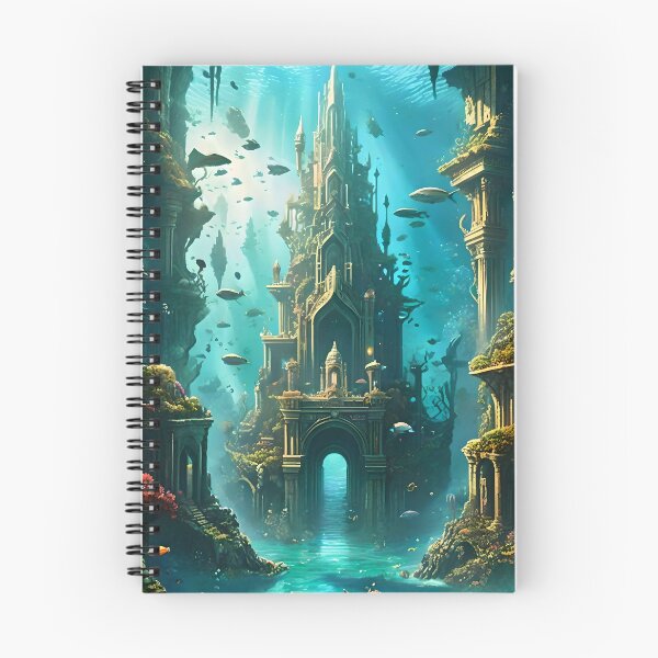 Item preview, Picturesque underwater city 2 designed and sold by SanchillShop.