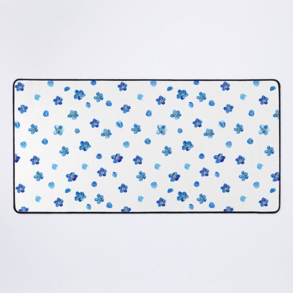 Item preview, Watercolor Forget-Me-Nots Pattern – Blue Flowers and Petals Design designed and sold by EmeraldeaArt.