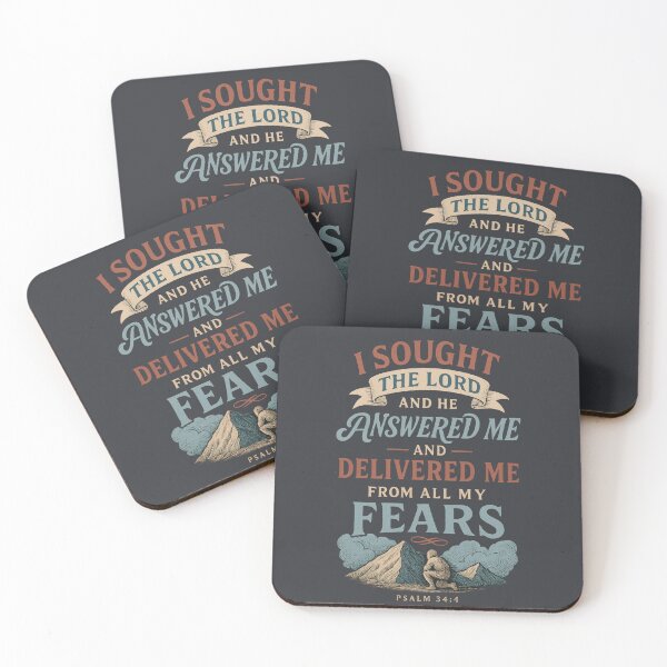 Item preview, Psalm 34:4 – He Delivered Me from All My Fears designed and sold by SimplySelim.