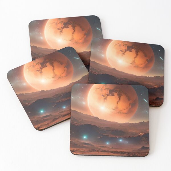 Item preview, Beautiful space and Mars designed and sold by SanchillShop.