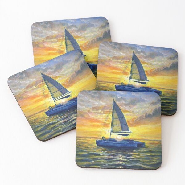 Item preview, Catamaran at down designed and sold by Elena Dunaeva.