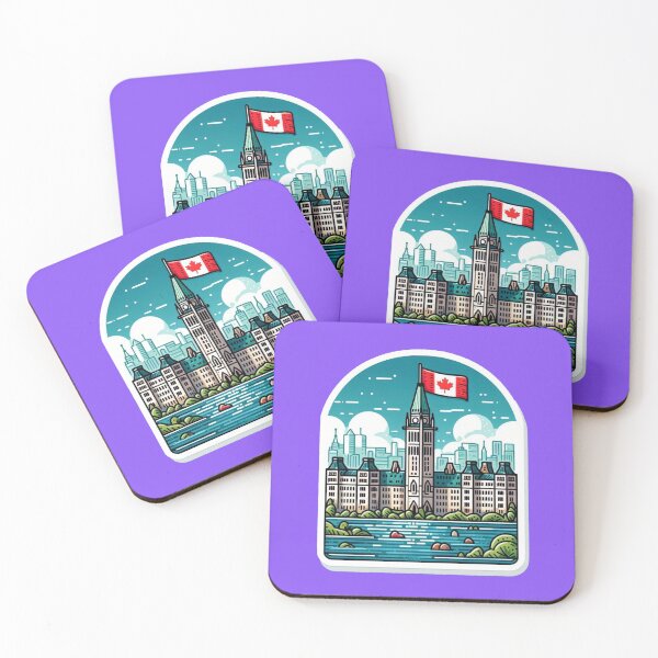 Item preview,  Parliament & Lake Shore Canada Minimalist Watercolor Sticker,  designed and sold by PaintMeWorld.