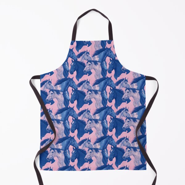 Aperçu de l'œuvre Motif chevaux bleus et roses créée et vendue par valerko26.