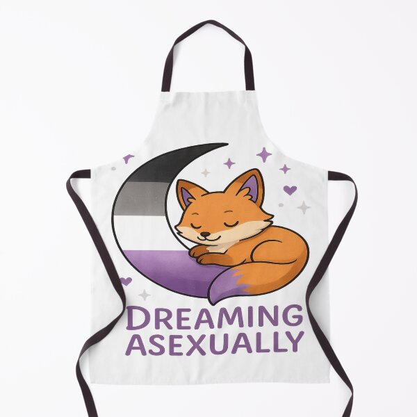 Item preview, Dreaming Asexually – Ace Pride Fox on Asexual Flag Moon designed and sold by Rajasekar.