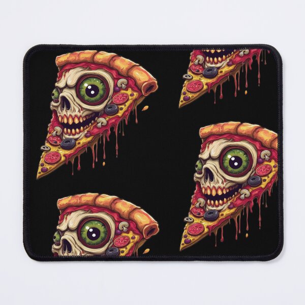 Item preview, Zombie skull pizza slice - Undead food art designed and sold by Webstudio  2Amigos.