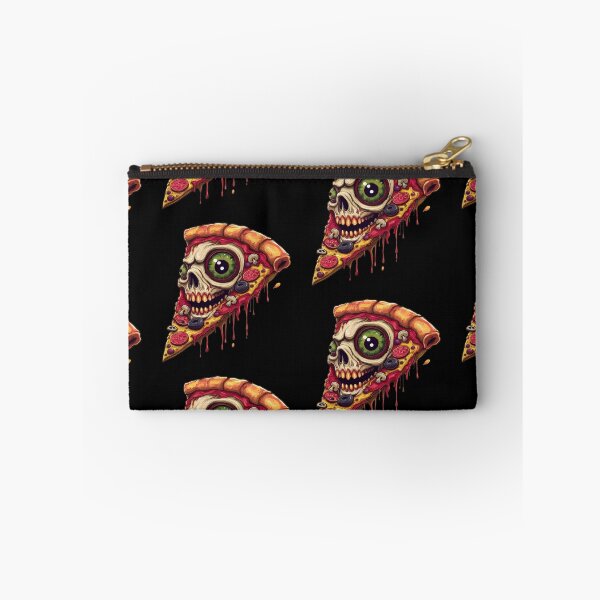 Item preview, Zombie skull pizza slice - Undead food art designed and sold by Webstudio  2Amigos.