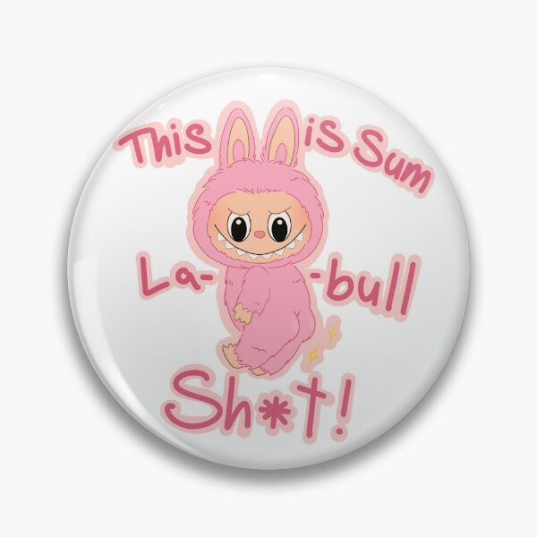 Item preview, Kawaii Pink Bunny Mood Sticker – Labubu / Lafufu Style designed and sold by MrWalebones.