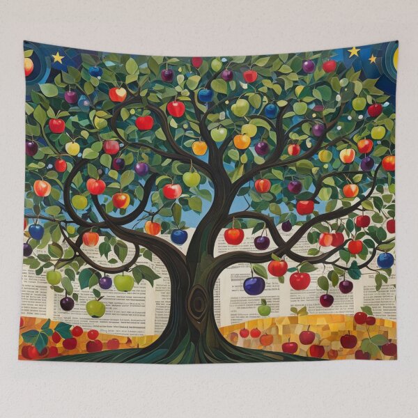 Item preview, Tree of Colorful Apples designed and sold by M-Y-A-R-T-.
