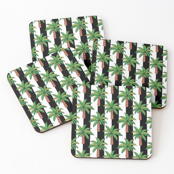 Item preview, Striped Palm Trees Pattern Design designed and sold by PatternTitan.