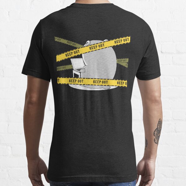 "Gopher Golang Keep Out Black and White" T-shirt by clgtart | Redbubble