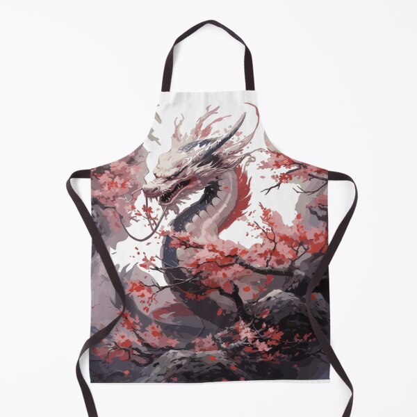 Item preview, White Cherry Blossom Dragon – Asian Fantasy Design in Japanese Style designed and sold by Daagath.