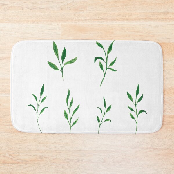 Item preview, Watercolor Green Leaves Set – Botanical Nature Illustration designed and sold by EmeraldeaArt.