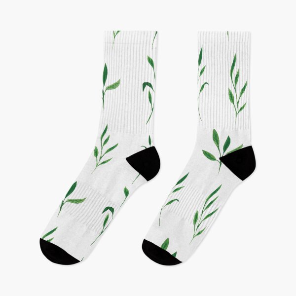 Item preview, Watercolor Green Leaves Set – Botanical Nature Illustration designed and sold by EmeraldeaArt.