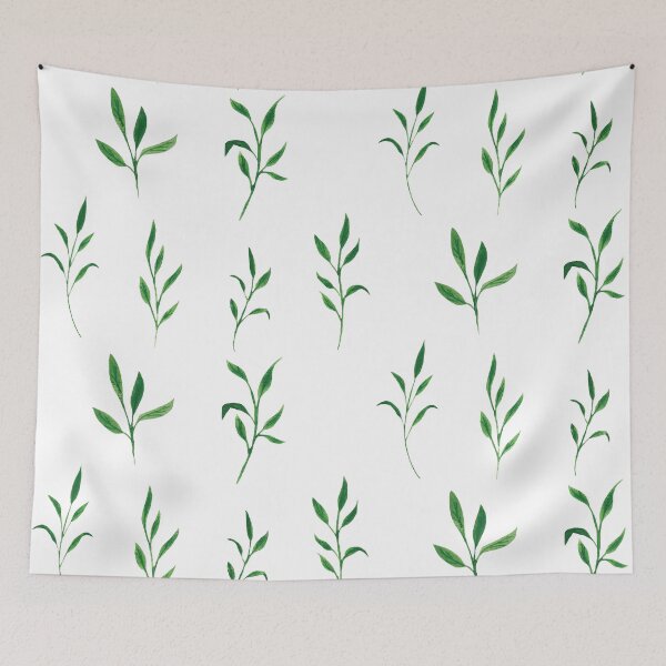 Item preview, Watercolor Green Leaves Set – Botanical Nature Illustration designed and sold by EmeraldeaArt.