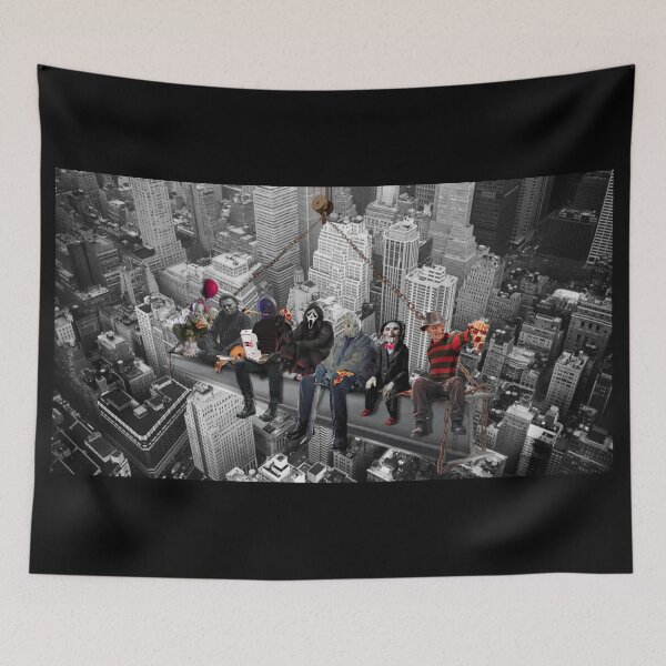 Item preview, Horror Movie Characters Eating Lunch Together designed and sold by Iiswaz.