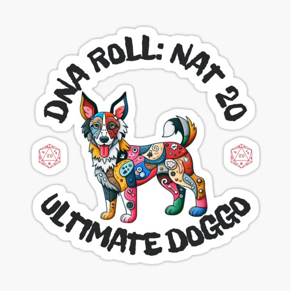 Item preview, DNA Nat 20 Doggo T-shirt designed and sold by MuttsMeowers.