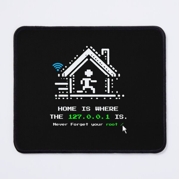 Item preview, Home is Where 127.0.0.1 Is – Funny Localhost Pixel Art | Never Forget Your Root | Geek NerdyProgrammer designed and sold by Cree8if.