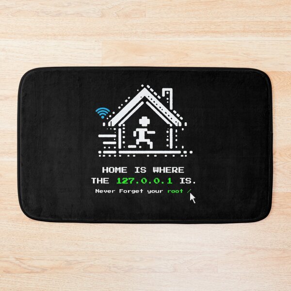Item preview, Home is Where 127.0.0.1 Is – Funny Localhost Pixel Art | Never Forget Your Root | Geek NerdyProgrammer designed and sold by Cree8if.