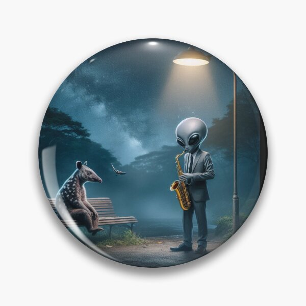 Item preview, an alien playing the saxophone and a tapir designed and sold by Dogandesighn.