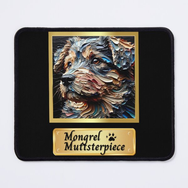 Item preview, Mongrel Mutt-sterpiece Dog T-shirt designed and sold by MuttsMeowers.