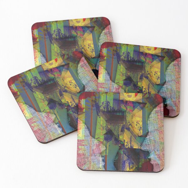 Item preview, Contact , Abstract collage with overpainting designed and sold by NickDedidis.