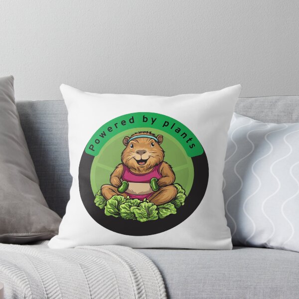 Item preview, Impulsado por plantas - Carpincho divertido y fitness designed and sold by JRprojects.
