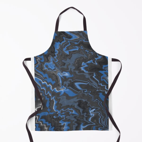 Item preview, Blue and Black Fluid Contemporary Abstract Art Design designed and sold by Abstract65.