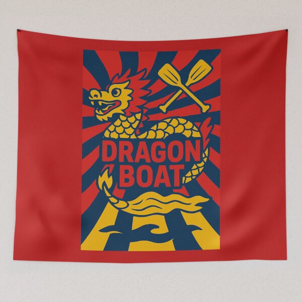 Item preview, Dragon Boat Racing-colourful motif designed and sold by Andykinoz.