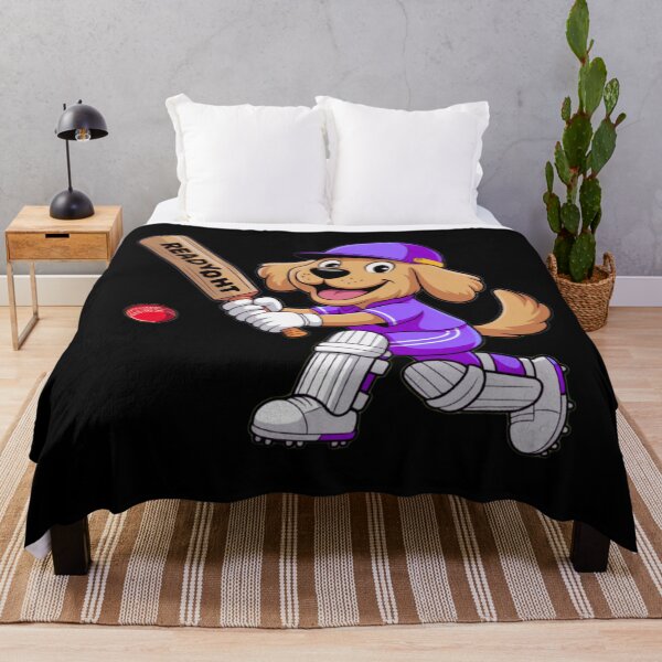 Item preview, Cartoon Dog Playing Cricket – Fun Design for Cricket Fans designed and sold by Rebel-Athlete.