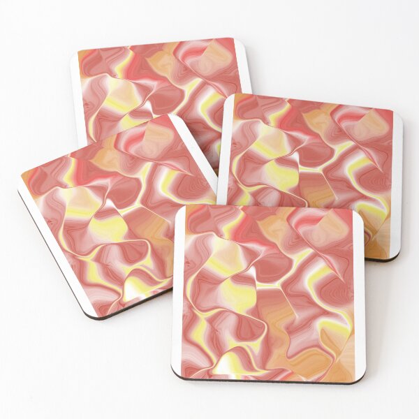 Item preview, Red and Yellow Fluid Contemporary Abstract Art Design designed and sold by Abstract65.