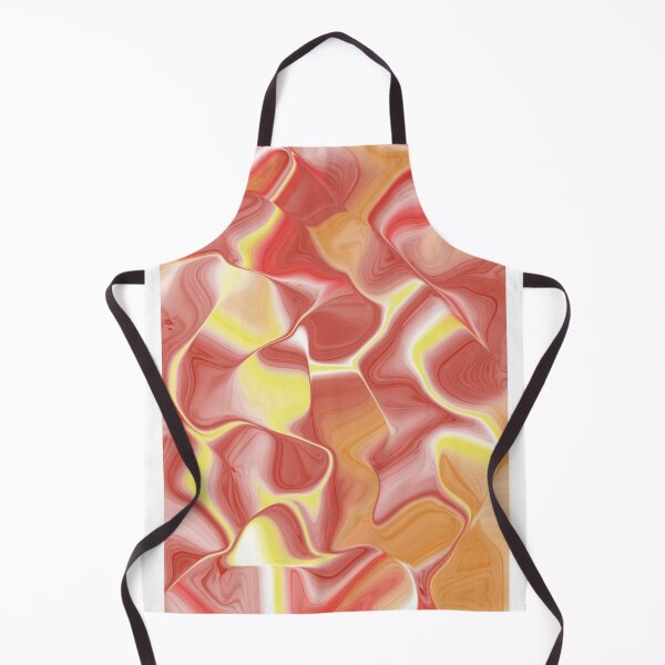 Item preview, Red and Yellow Fluid Contemporary Abstract Art Design designed and sold by Abstract65.