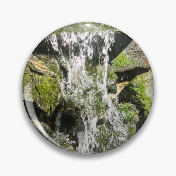 Item preview, Sunlit Waterfall Fountain with Rainbowed Splashes designed and sold by Georgia Mizuleva.
