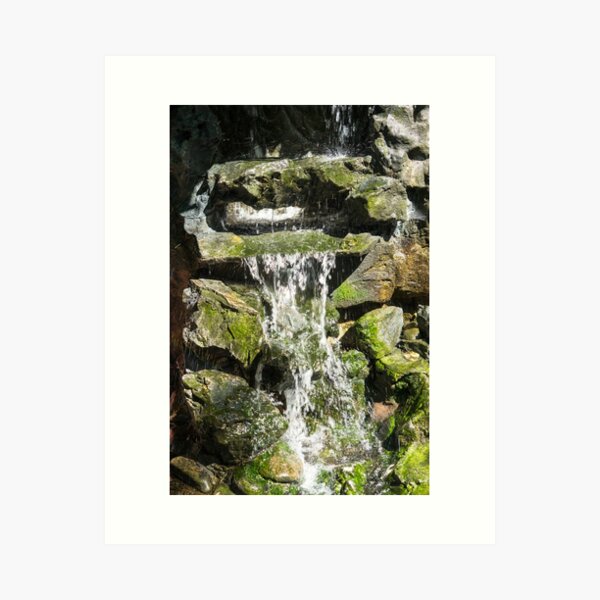 Item preview, Sunlit Waterfall Fountain with Rainbowed Splashes designed and sold by Georgia Mizuleva.