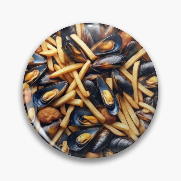 Item preview, Mussels and fries streetwear and accessories designed and sold by Angry-Wears.