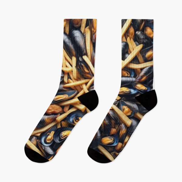 Item preview, Mussels and fries streetwear and accessories designed and sold by Angry-Wears.
