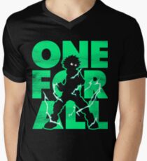 One for all Deku Men's V-Neck T-Shirt